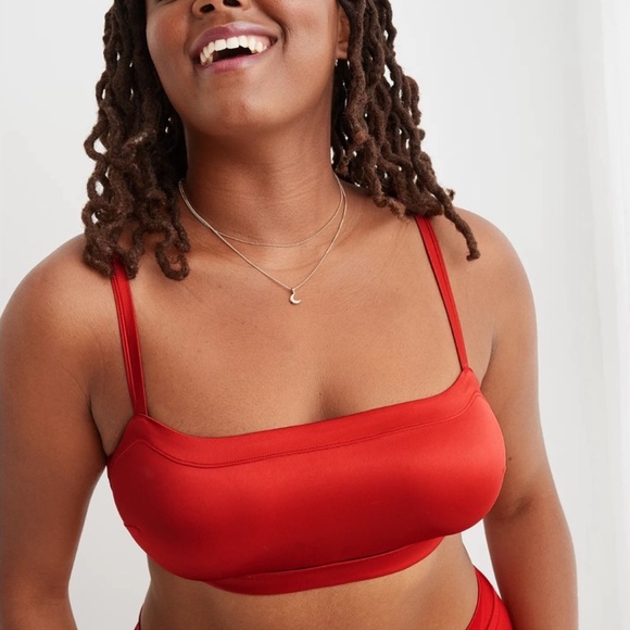 ♥️aerie Red Bandeau Intimates - Picture 2 of 7